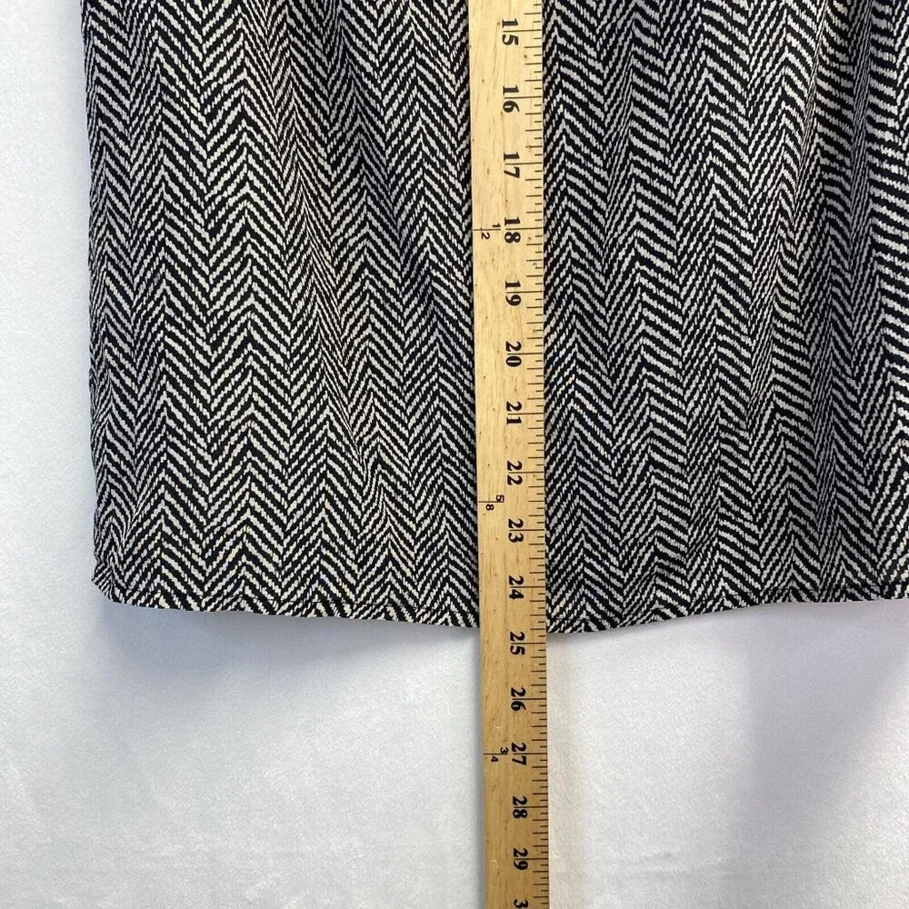 J. Crew Black and White Monochrome Pattern Sleeveless Blouse - Picture 9 of 16